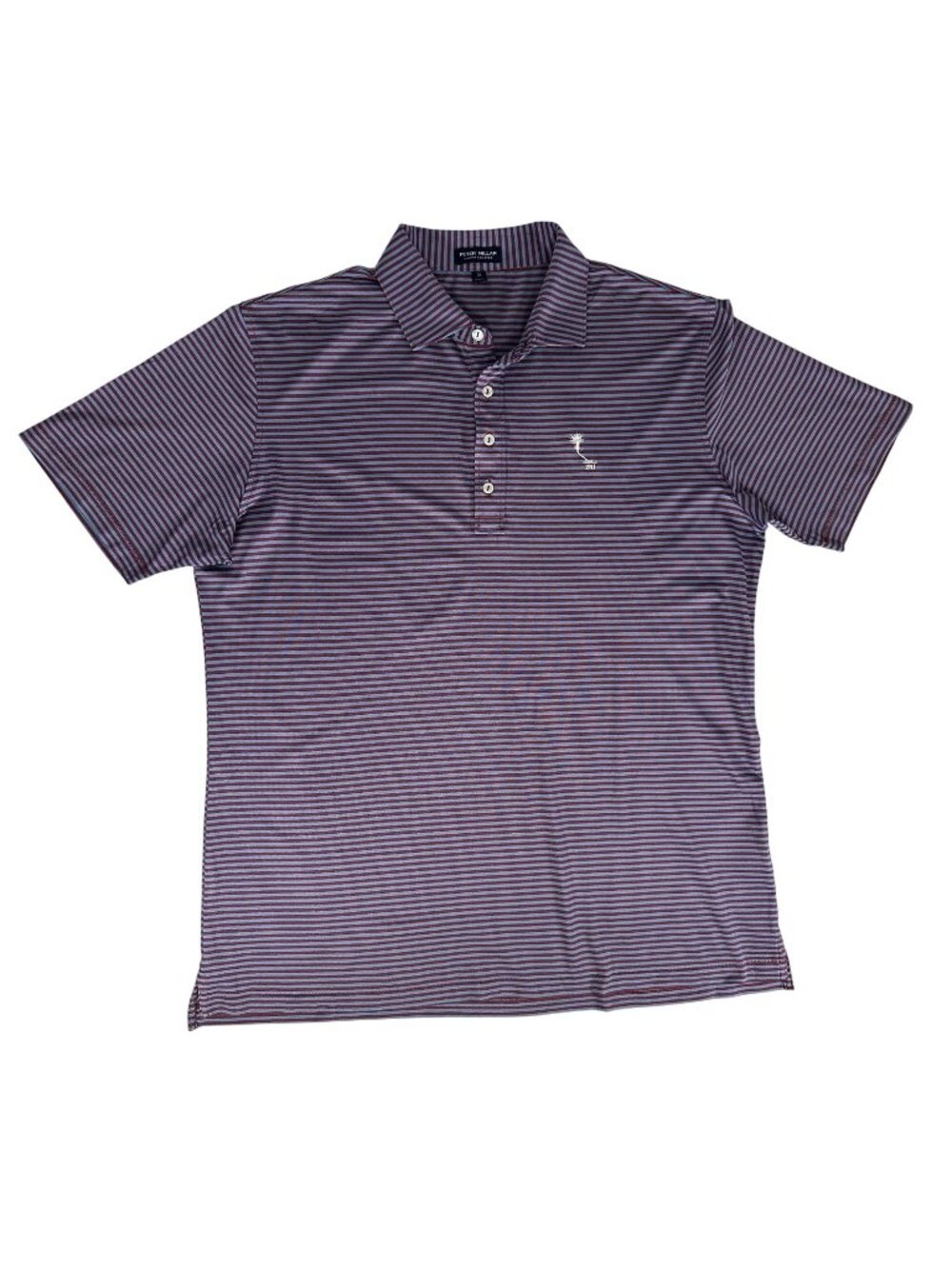 PETER MILLAR Summer Comfort Golf Polo Shirt Striped COUNTRY CLUB of ORLANDO XL